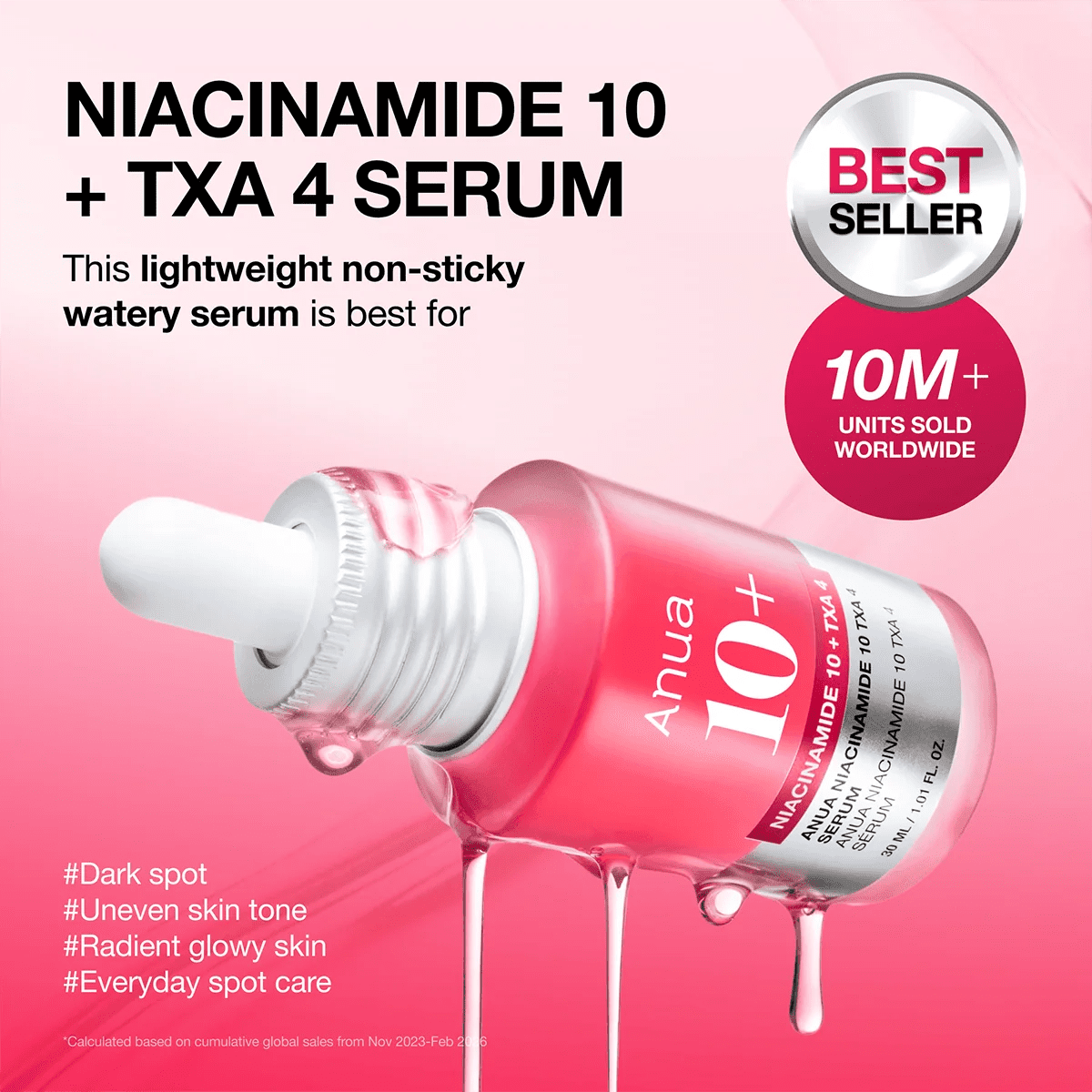 Anua Niacinamide 10% + TXA 4% Dark Spot Serum - Routisca