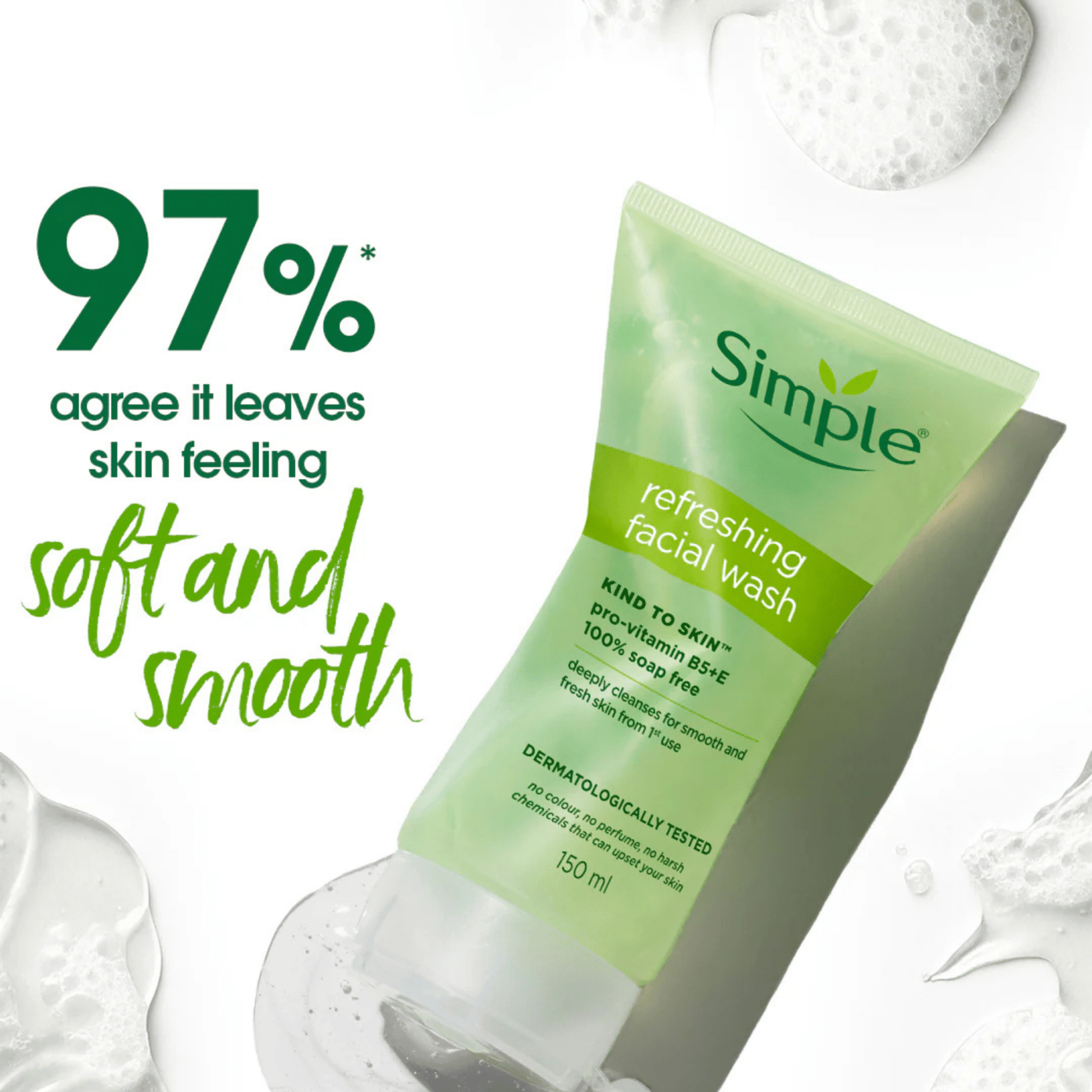Simple Kind to Skin Refreshing Facial Gel Wash - Routisca