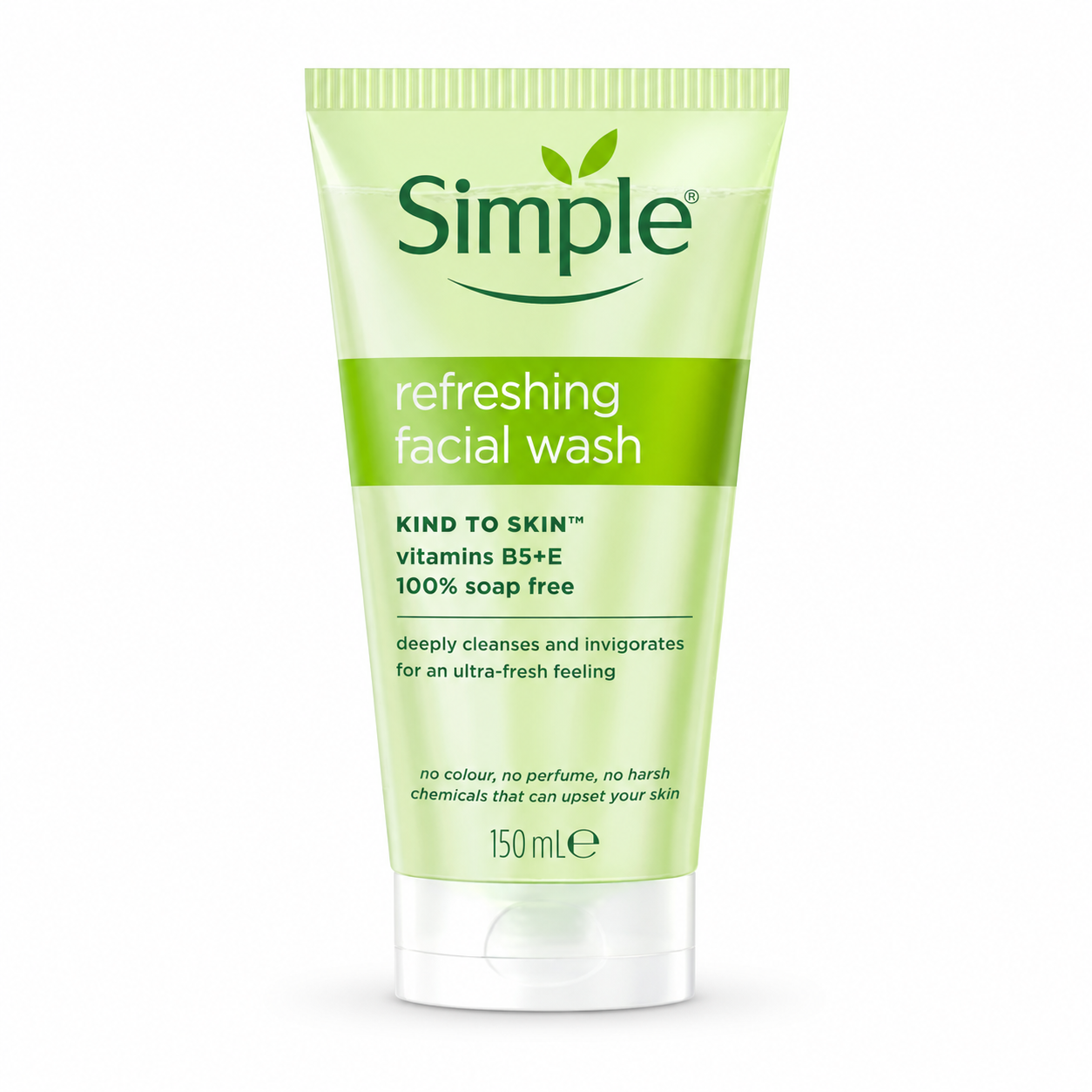 Simple Kind to Skin Refreshing Facial Gel Wash for gentle daily cleansing